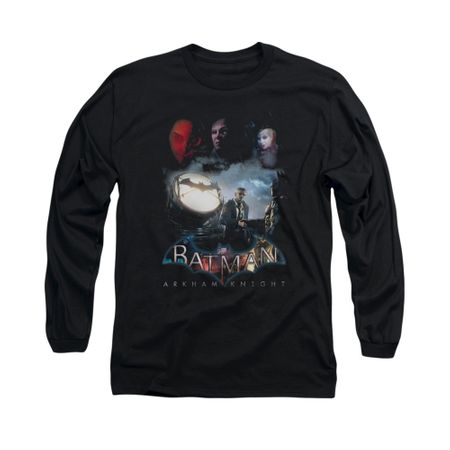 Arkham Knight Shirt Spot Light Long Sleeve Black Tee T-Shirt