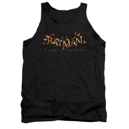 Arkham Knight Shirt Tank Top Flame Logo Black Tanktop