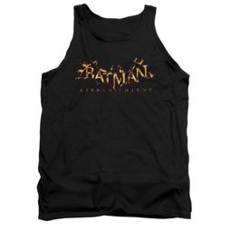 Arkham Knight Shirt Tank Top Flame Logo Black Tanktop