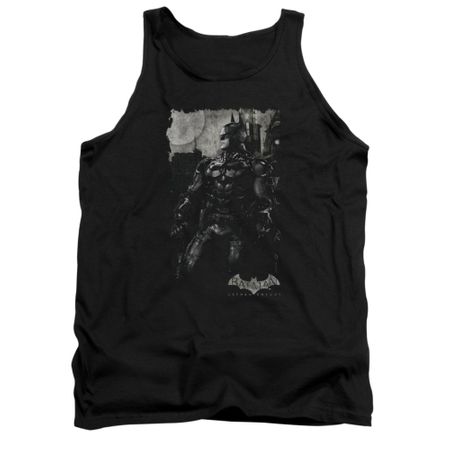 Arkham Knight Shirt Tank Top Grey Photo Black Tanktop