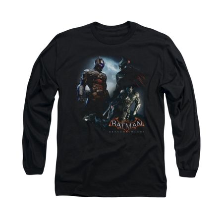 Arkham Knight Shirt Two Fighters Long Sleeve Black Tee T-Shirt
