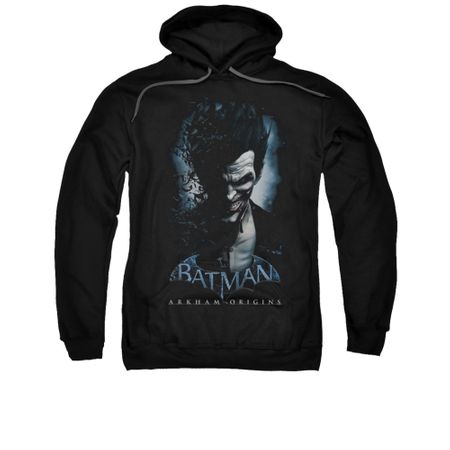 Arkham Origins Hoodie Joker Black Sweatshirt Hoody