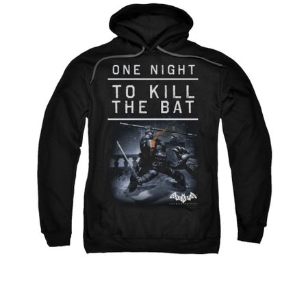 Arkham Origins Hoodie Kill The Bat Black Sweatshirt Hoody