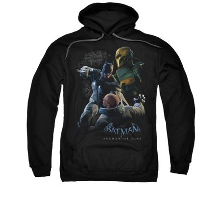 Arkham Origins Hoodie Punch Black Sweatshirt Hoody
