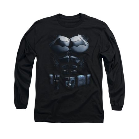 Arkham Origins Shirt Costume Long Sleeve Black Tee T-Shirt