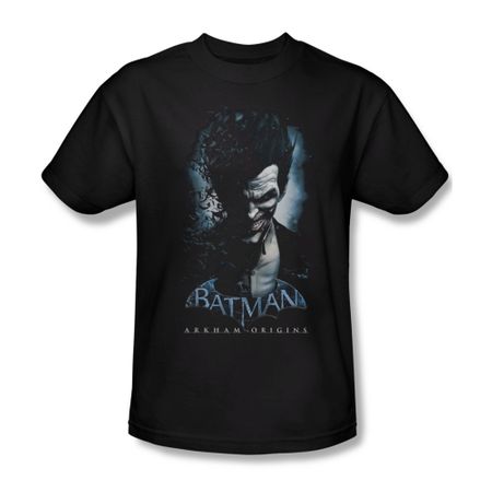 Arkham Origins Shirt Joker Black T-Shirt