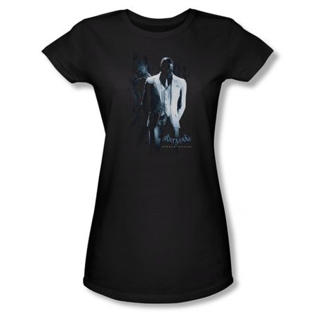 Arkham Origins Shirt Juniors Black Mask Black T-Shirt