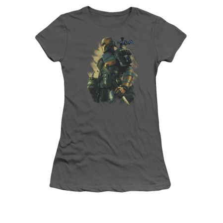 Arkham Origins Shirt Juniors Deathstroke Charcoal T-Shirt