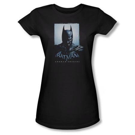 Arkham Origins Shirt Juniors Two Sides Black T-Shirt
