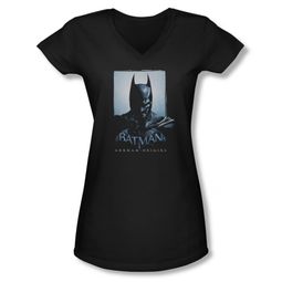 Arkham Origins Shirt Juniors V Neck Two Sides Black T-Shirt