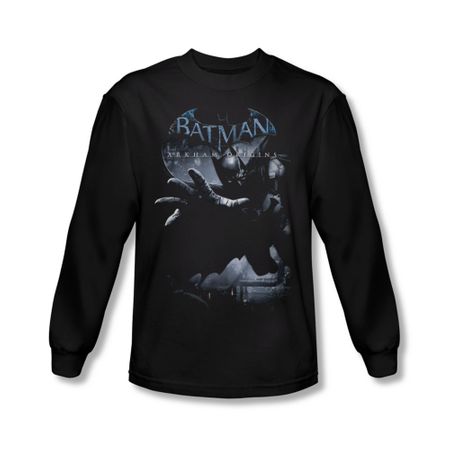 Arkham Origins Shirt Out Of The Shadows Long Sleeve Black Tee T-Shirt