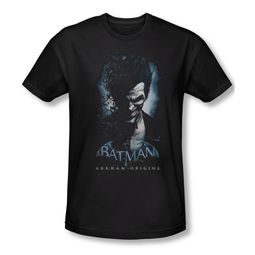 Arkham Origins Shirt Slim Fit Joker Black T-Shirt Arkham Origins Shirt Slim Fit Joker Black T-Shirt