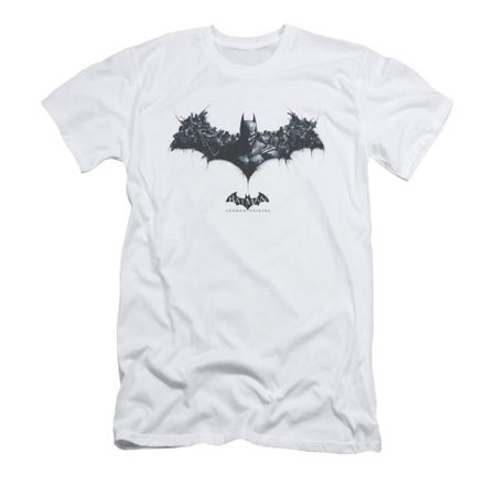 Arkham Origins Shirt Slim Fit Logo Of Enemies White T-Shirt