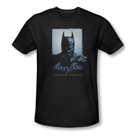 Arkham Origins Shirt Slim Fit Two Sides Black T-Shirt