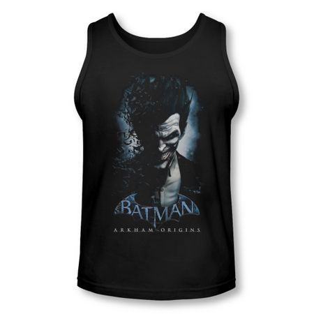 Arkham Origins Shirt Tank Top Joker Black Tanktop