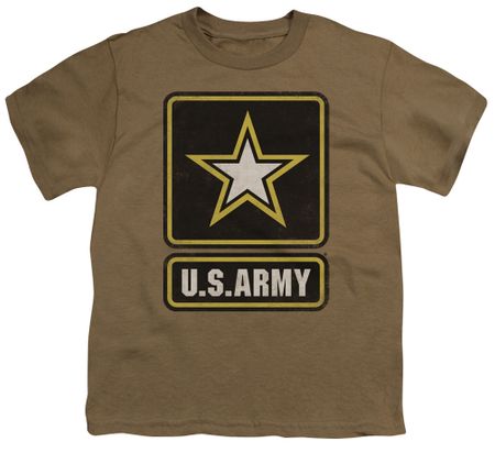 Army Kids Shirt Big Logo Safari Green T-Shirt