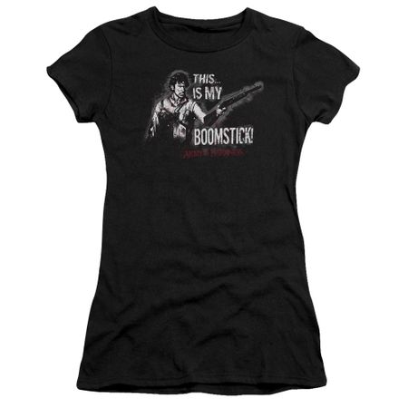 Army Of Darkness Juniors Shirt Boomstick Black T-Shirt
