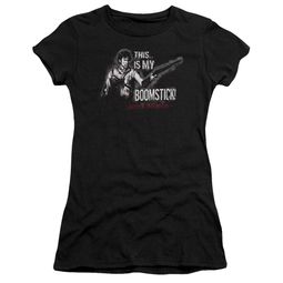 Army Of Darkness Juniors Shirt Boomstick Black T-Shirt Army Of Darkness Juniors Shirt Boomstick Black T-Shirt