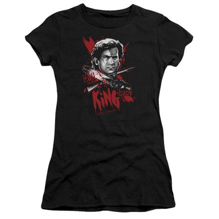 Army Of Darkness Juniors Shirt Hail To The King Black T-Shirt