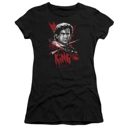 Army Of Darkness Juniors Shirt Hail To The King Black T-Shirt Army Of Darkness Juniors Shirt Hail To The King Black T-Shirt
