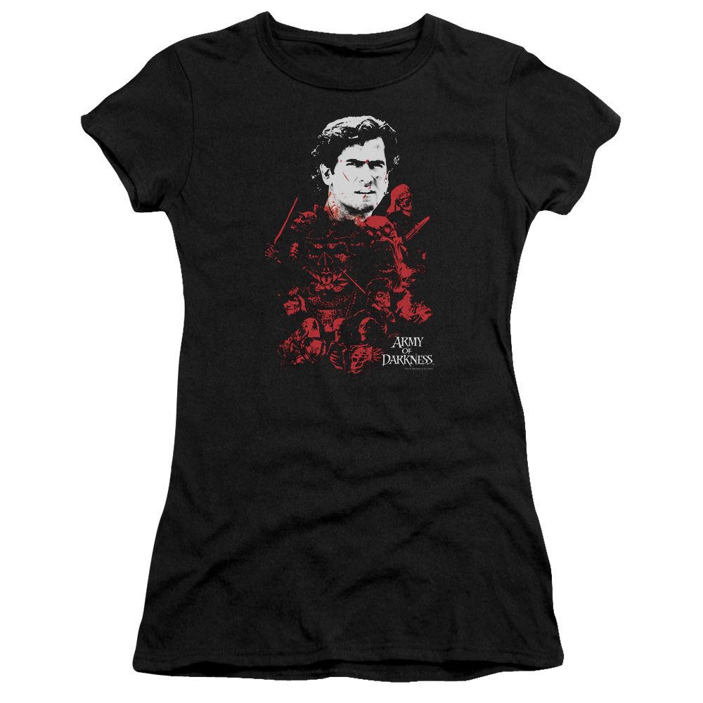 Army Of Darkness Juniors Shirt Pile Of Baddies Black TShirt Army Of