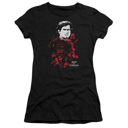 Army Of Darkness Juniors Shirt Pile Of Baddies Black T-Shirt