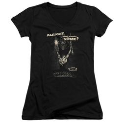 Army Of Darkness Juniors V Neck Shirt Want Some Black T-Shirt Army Of Darkness Juniors V Neck Shirt Want Some Black T-Shirt