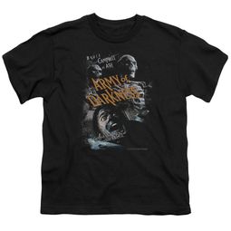 Army Of Darkness Kids Shirt Covered Black T-Shirt Army Of Darkness Kids Shirt Covered Black T-Shirt