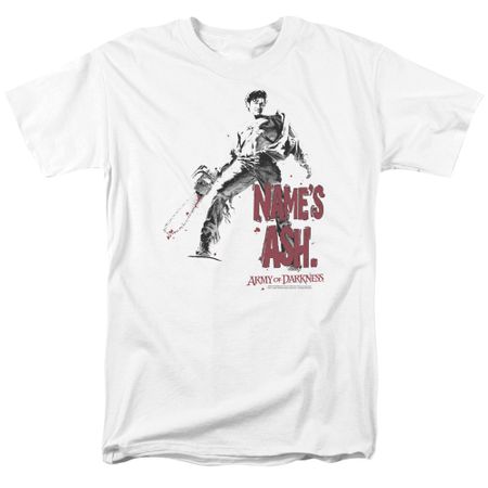 Army Of Darkness Shirt Name's Ash White T-Shirt
