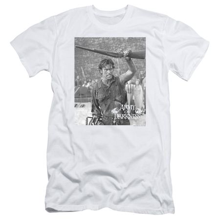 Army Of Darkness Slim Fit Shirt Boom White T-Shirt