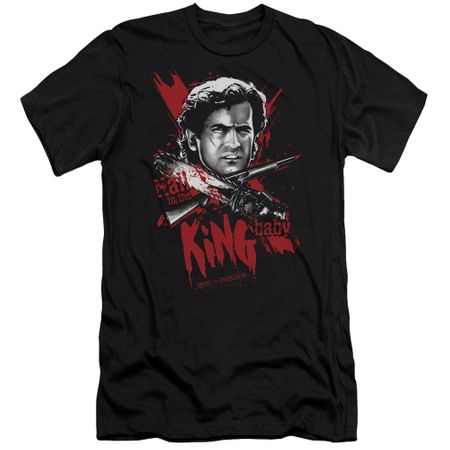 Army Of Darkness Slim Fit Shirt Hail To The King Black T-Shirt
