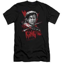 Army Of Darkness Slim Fit Shirt Hail To The King Black T-Shirt Army Of Darkness Slim Fit Shirt Hail To The King Black T-Shirt