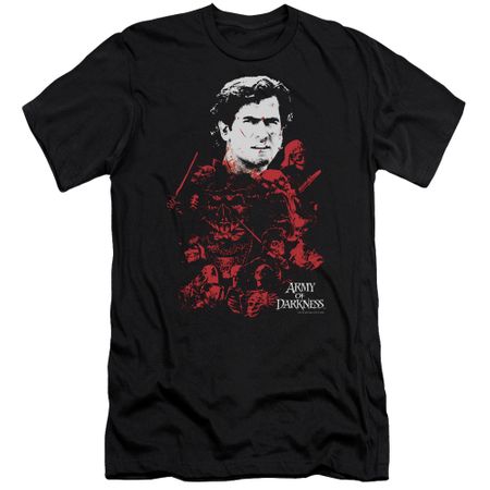 Army Of Darkness Slim Fit Shirt Pile Of Baddies Black T-Shirt