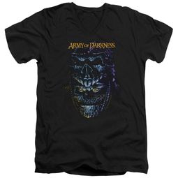 Army Of Darkness Slim Fit V-Neck Shirt Evil Ash Black T-Shirt Army Of Darkness Slim Fit V-Neck Shirt Evil Ash Black T-Shirt