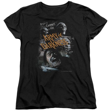 Army Of Darkness Womens Shirt Covered Black T-Shirt