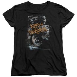 Army Of Darkness Womens Shirt Covered Black T-Shirt Army Of Darkness Womens Shirt Covered Black T-Shirt