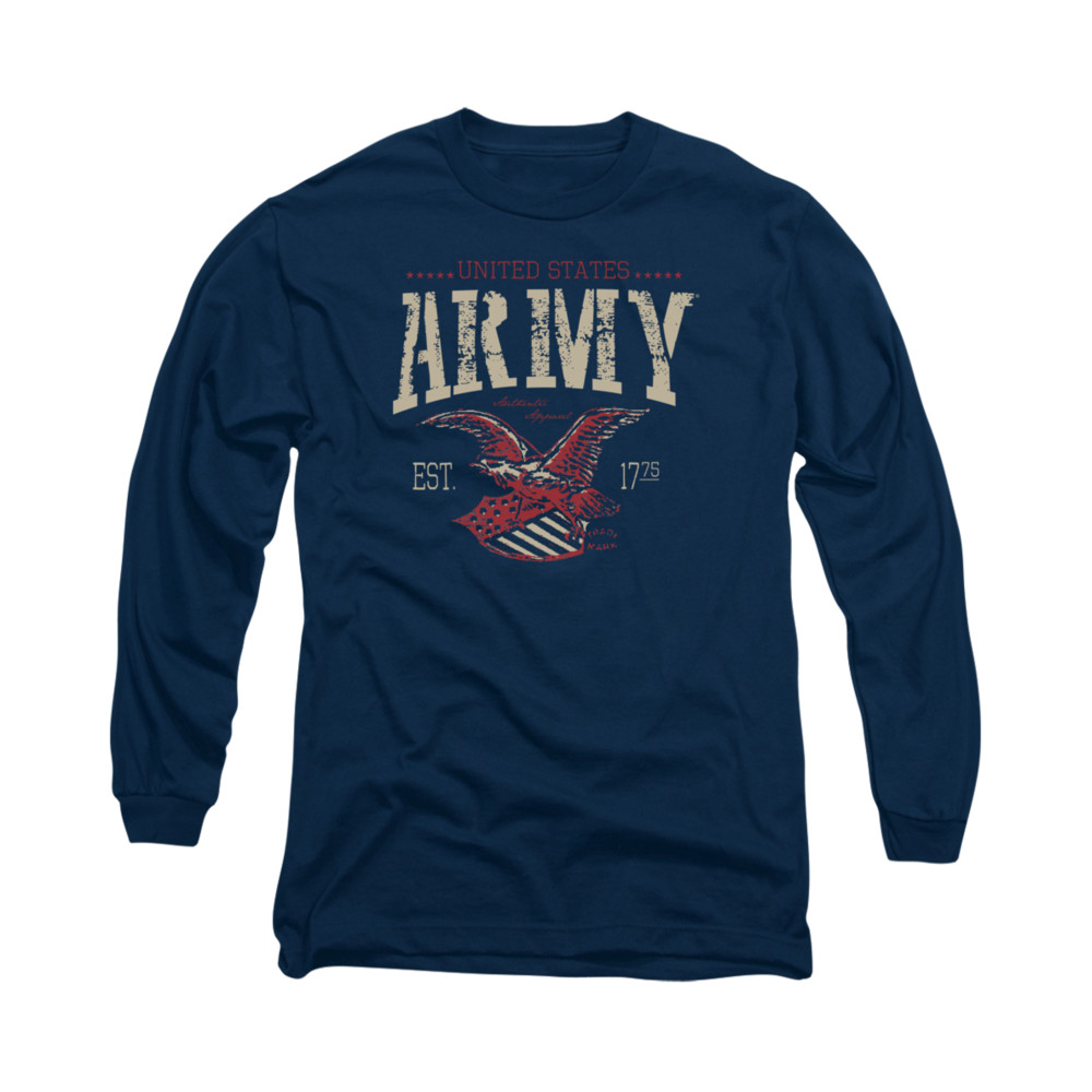 Army Shirt Est 1775 Long Sleeve Navy Tee TShirt Army Est 1775 Military Shirts