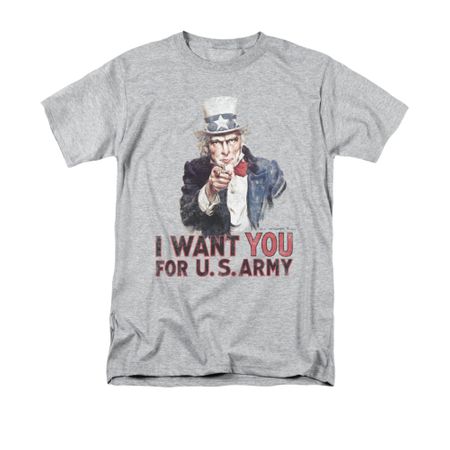 Army Shirt I Want You Athletic Heather T-Shirt