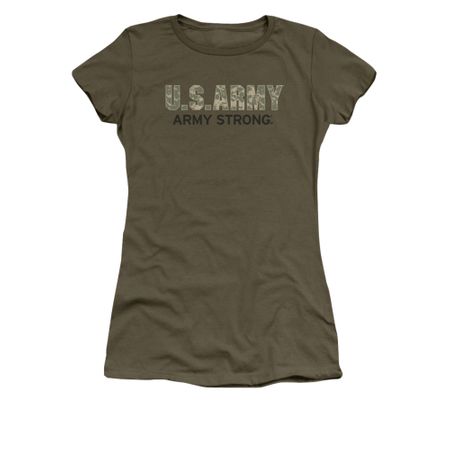 Army Shirt Juniors Camo Army Strong Olive T-Shirt