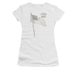Army Shirt Juniors Flag White T-Shirt Army Shirt Juniors Flag White T-Shirt