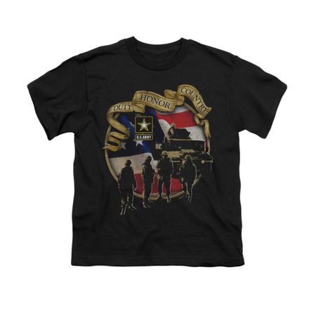 Army Shirt Kids Duty Black T-Shirt