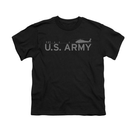 Army Shirt Kids Helicopter Black T-Shirt