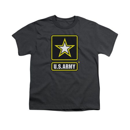 Army Shirt Kids Logo Charcoal T-Shirt