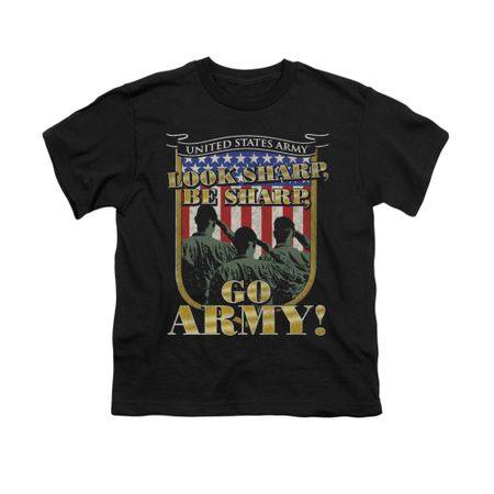 Army Shirt Kids Look Sharp Black T-Shirt