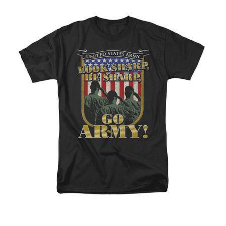 Army Shirt Look Sharp Black T-Shirt