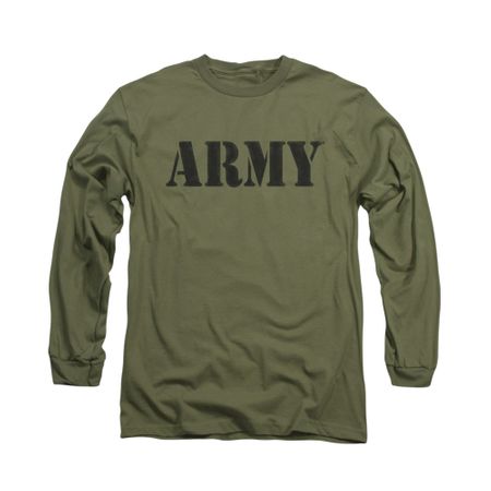 Army Shirt PT Gear Long Sleeve Olive Tee T-Shirt