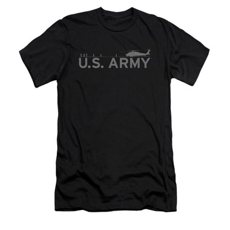 Army Shirt Slim Fit Helicopter Black T-Shirt