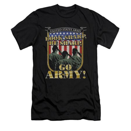 Army Shirt Slim Fit Look Sharp Black T-Shirt