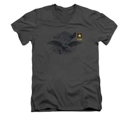 Army Shirt Slim Fit V-Neck The Union Olive T-Shirt