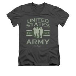 Army Shirt Slim Fit V-Neck U.S. Army Charcoal T-Shirt
